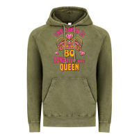 Vintage Olive the queen is 80 long live the queen Vintage Hoodie - Jasminsmagicworld