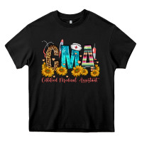 Black cma certified medical assistant Heavy Core Tee - FaDigitalArtStudio