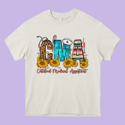 Cma Certified Medical Assistant Heavy Core Tee Designed By Fadigitalartstudio