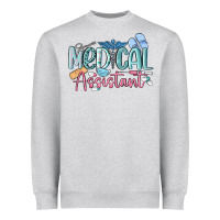 Heather Grey medical assistant nurse Heavyweight Sweatshirt - MaliasSmallBusiness