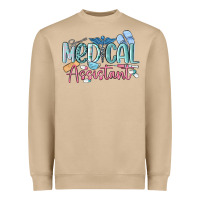 Mushroom medical assistant nurse Heavyweight Sweatshirt - MaliasSmallBusiness