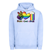 Pigment Grape Ice Peace love Pride Urban Hoodie - FaDigitalArtStudio