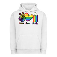 Pigment Lunar Rock Peace love Pride Urban Hoodie - FaDigitalArtStudio