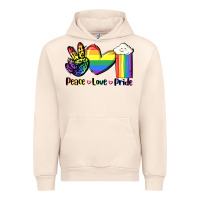 Sandshell Peace love Pride Urban Hoodie - FaDigitalArtStudio