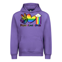 Tulip Peace love Pride Urban Hoodie - FaDigitalArtStudio