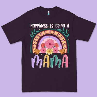 Happiness Is Being A Mama Premium Tee Designed By Jahusdesignshop