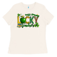 Bone St. Patrick's Day one lucky teacher Ladies Tee - Neo Western