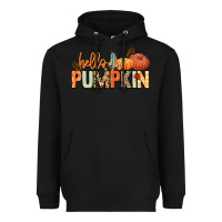 Black Hello pumpkin Heavyweight Hoodie - NancyCooperArtShop