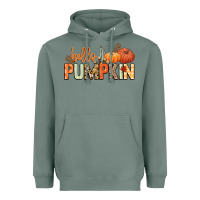 Sage Hello pumpkin Heavyweight Hoodie - NancyCooperArtShop