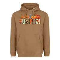 Toasted Coconut Hello pumpkin Heavyweight Hoodie - NancyCooperArtShop
