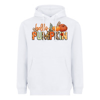 White Hello pumpkin Heavyweight Hoodie - NancyCooperArtShop