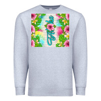 Heather Grey aloha summer Premium Sweatshirt - TumblerDesignByShophia
