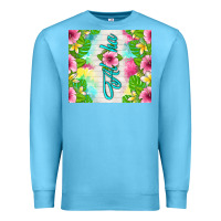 Ocean Blue aloha summer Premium Sweatshirt - TumblerDesignByShophia