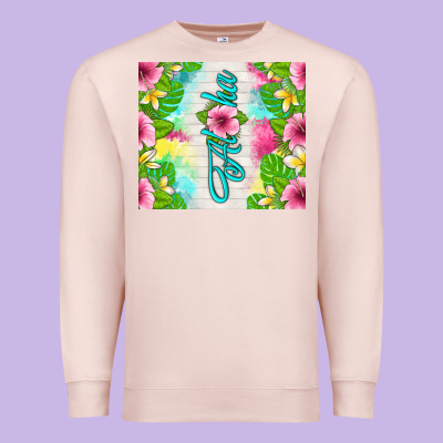 Aloha Summer Premium Sweatshirt Designed By Tumblerdesignbyshophia