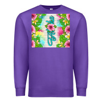 Purple aloha summer Premium Sweatshirt - TumblerDesignByShophia