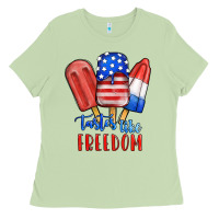 Matcha tastes like freedom Ladies Tee - JahusDesignShop