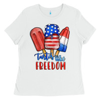 White tastes like freedom Ladies Tee - JahusDesignShop