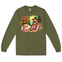 Army Green i just smile and say god bless Long Sleeve Tee - NancyCooperArtShop