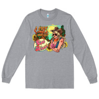 Heather Grey i just smile and say god bless Long Sleeve Tee - NancyCooperArtShop