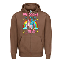 Chestnut unicorns are born in june Zipper Hoodie - Jasminsmagicworld