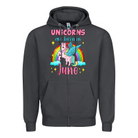 Smoke unicorns are born in june Zipper Hoodie - Jasminsmagicworld