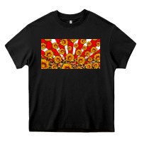 Black usa sunflowers leopard license plate Heavy Core Tee - HRA Design Shop