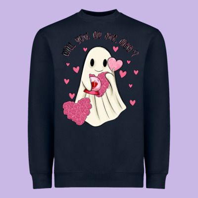 Will You Be My Boo Heavyweight Sweatshirt Designed By Maliassmallbusiness