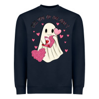 Navy will you be my boo Heavyweight Sweatshirt - MaliasSmallBusiness