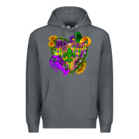 Rock Mardi Gras heart Premium Hoodie - HowdyJamesFarm