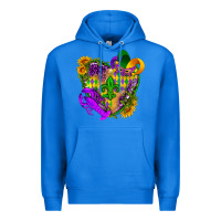 True Royal Mardi Gras heart Premium Hoodie - HowdyJamesFarm