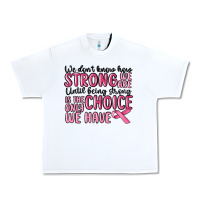 White breast cancer malia Urban Heavy Tee - MaliasSmallBusiness