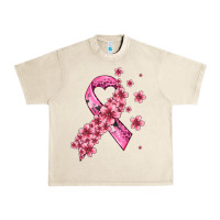 Sandshell pink cancer ribbon Urban Heavy Tee - AdoDesignShop