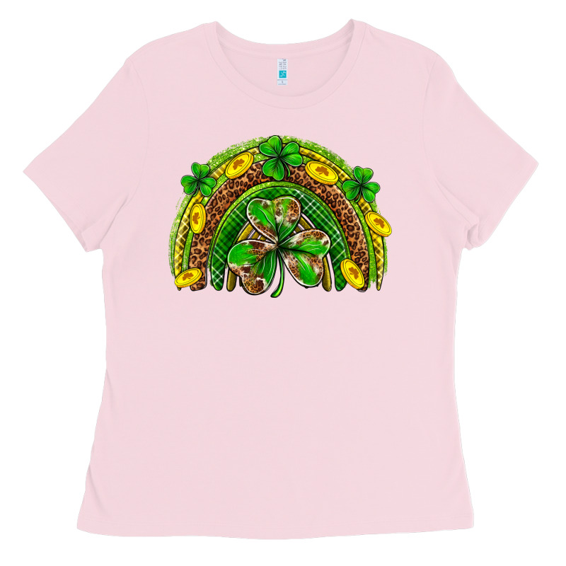 St. Patrick's Day Rainbow Ladies Tee by Neo Western | Teevron