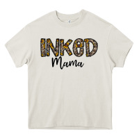 Cream ınked mama Heavy Core Tee - CowhideDigitalArt