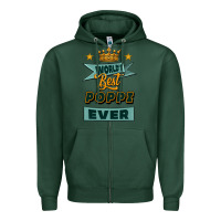 Sports Green world's best poppi ever Zipper Hoodie - Jasminsmagicworld