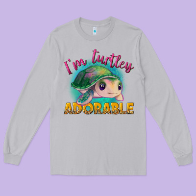 Im Turtley Adorable Long Sleeve Tee Designed By Nancycooperartshop