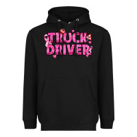 Black Breast Cancer truck driver Heavyweight Hoodie - texasbilliewilder