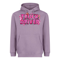 Lavender Breast Cancer truck driver Heavyweight Hoodie - texasbilliewilder