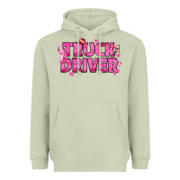 Matcha Breast Cancer truck driver Heavyweight Hoodie - texasbilliewilder