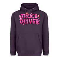 Plum Breast Cancer truck driver Heavyweight Hoodie - texasbilliewilder