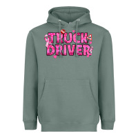 Sage Breast Cancer truck driver Heavyweight Hoodie - texasbilliewilder