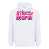 White Breast Cancer truck driver Heavyweight Hoodie - texasbilliewilder