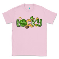 Bubblegum Pink lucky st patrick s day Classic Tee - MaliasSmallBusiness
