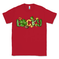 Red lucky st patrick s day Classic Tee - MaliasSmallBusiness