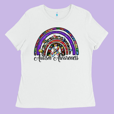 Autism Awareness Ladies Tee Designed By Sublimationcraftshop