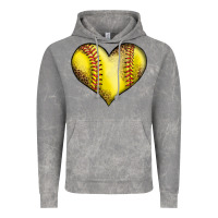 Cloud Rock softball heart Vintage Hoodie - LillyAllenDesigns
