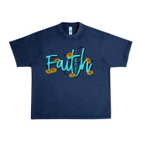 Navy faith Urban Heavy Tee - MaliasSmallBusiness