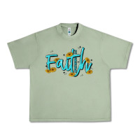 Oil Green faith Urban Heavy Tee - MaliasSmallBusiness