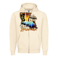 Sandshell louisiana  sunset map magnolia Zipper Hoodie - BarkalooDesign