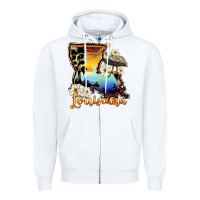 White louisiana  sunset map magnolia Zipper Hoodie - BarkalooDesign